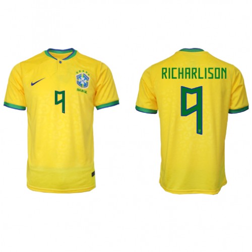Maillot de foot Brésil Richarlison #9 Domicile Monde 2022 Manches Courte